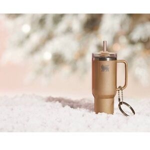 *** LIMITED EDITION *** Stanley Water Bottle Keychain/Ornament (GOLD)